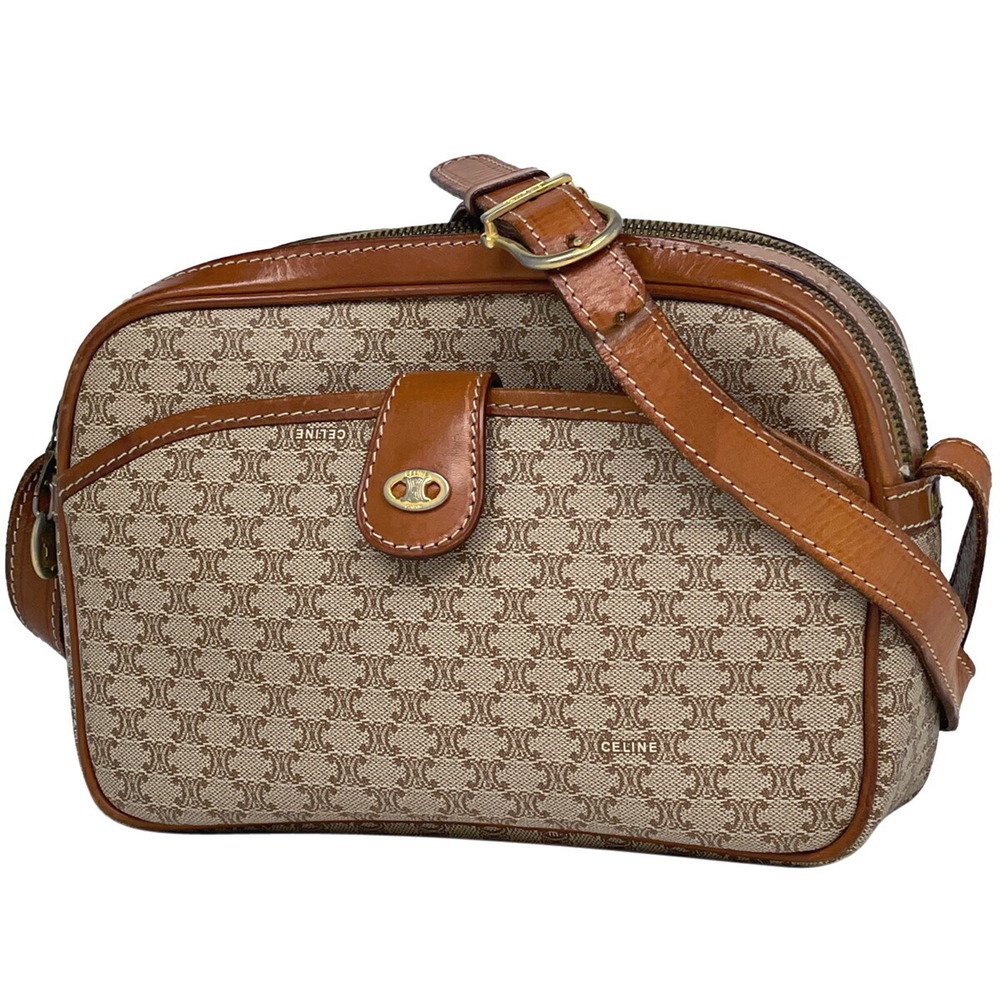 Celine Macadam shoulder bag cross Body Bum Crossbody Belt canvas beige